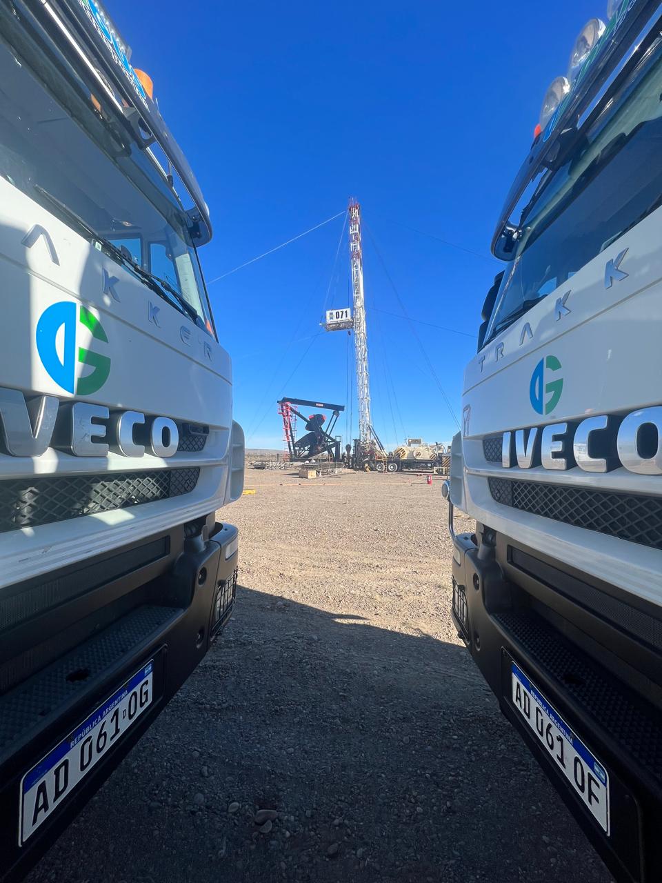 Tractores IVECO Trakker en locación de pulling