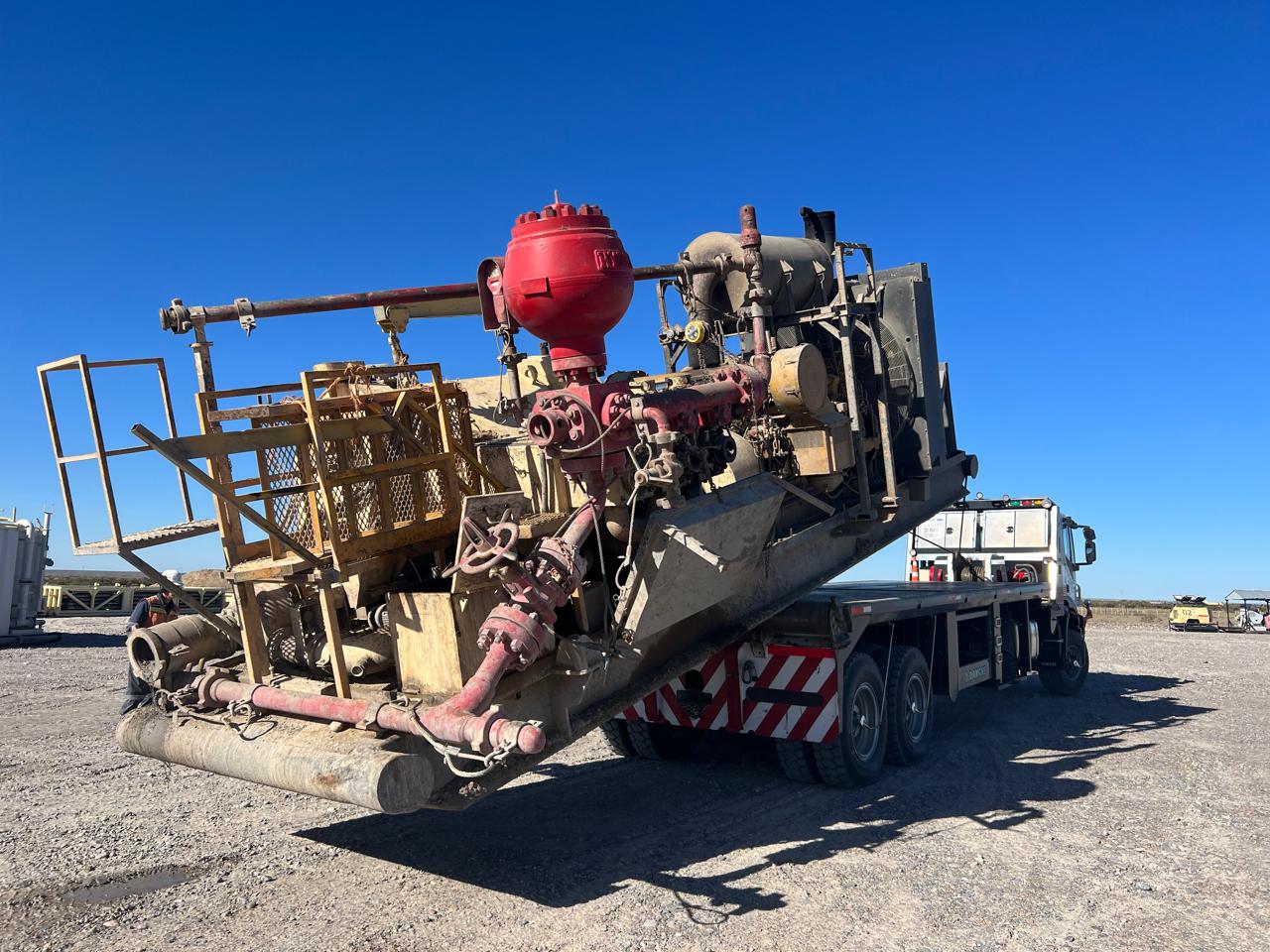 Transporte de equipo de boca de pozo